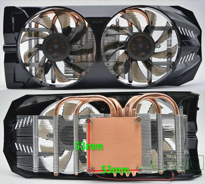 9cm 2pin Fan Graphics Cards Gtx 650 Gtx 550 Gts450 Gts250 4 Heatpipe Graphics Fan Cooler For Gpu Gamer Video Card Cooler In Fans Cooling From - 